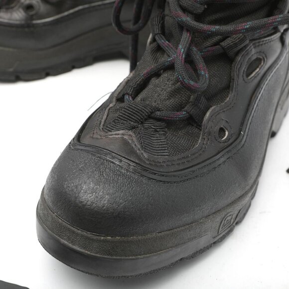 Vintage Sorel Snowfox TR Lined Winter Boots Leather Rubber Kaufman Canada Black - Picture 10 of 16